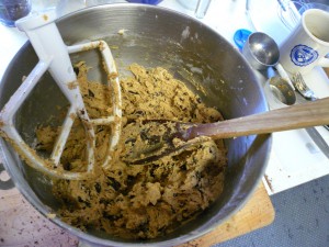 bowl of cookie dough